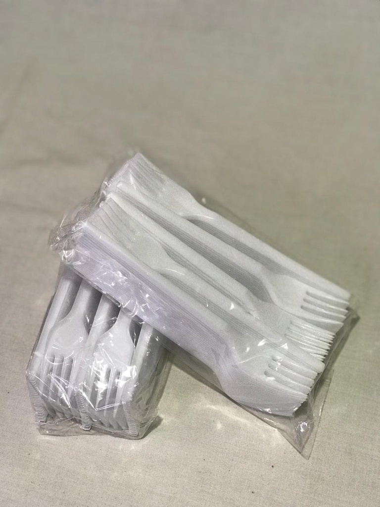 [EM00093] LES FOURCHETTES BLANC 100P